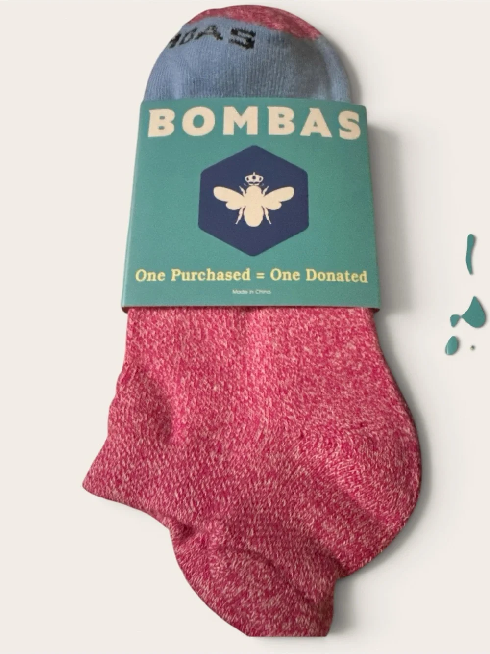 NWT Bombas No-Show Socks – Blue, Pink & Gray 3-pack W SZ M